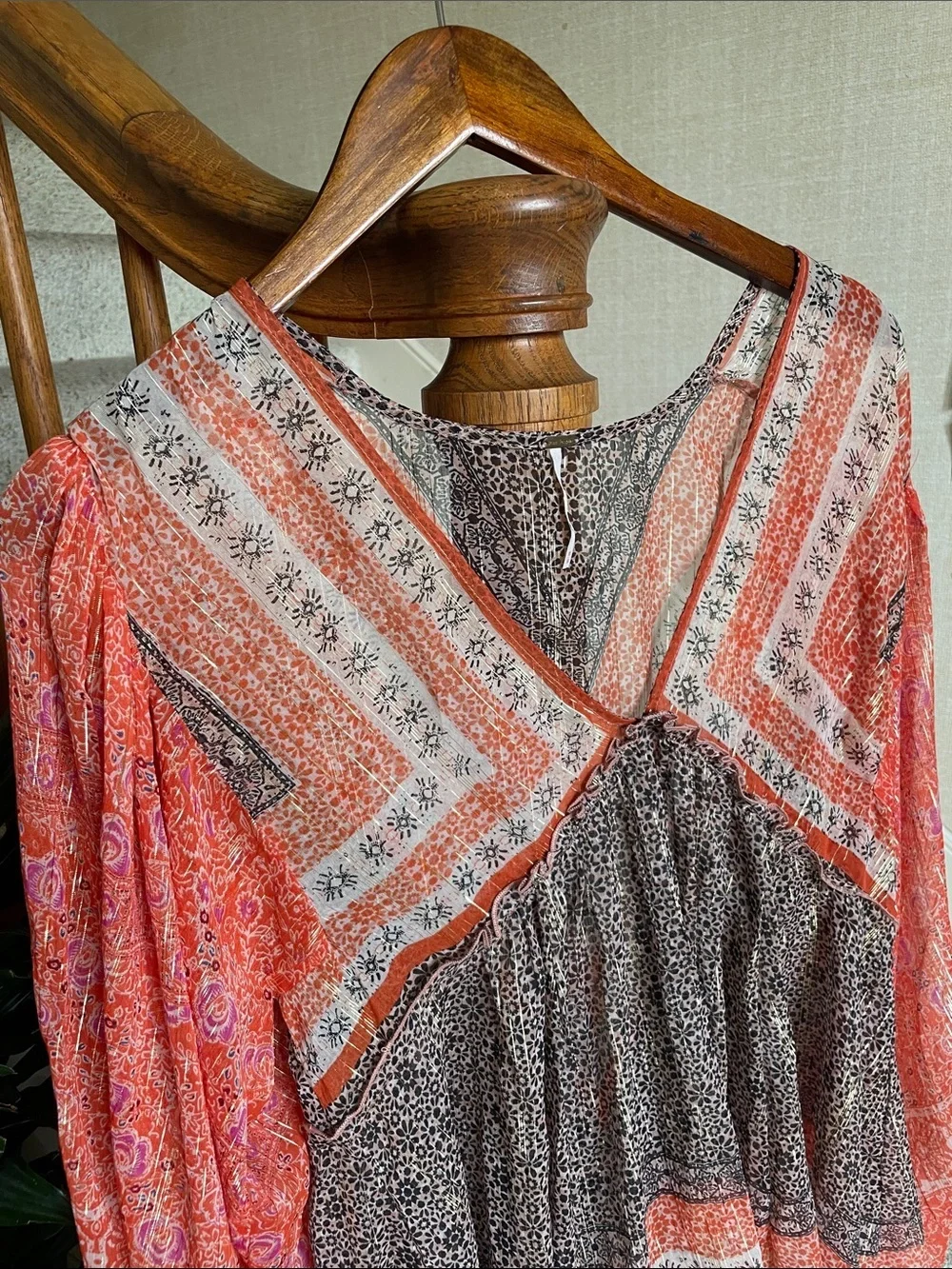 Free People Boho Patchwork Aliyah Tunic